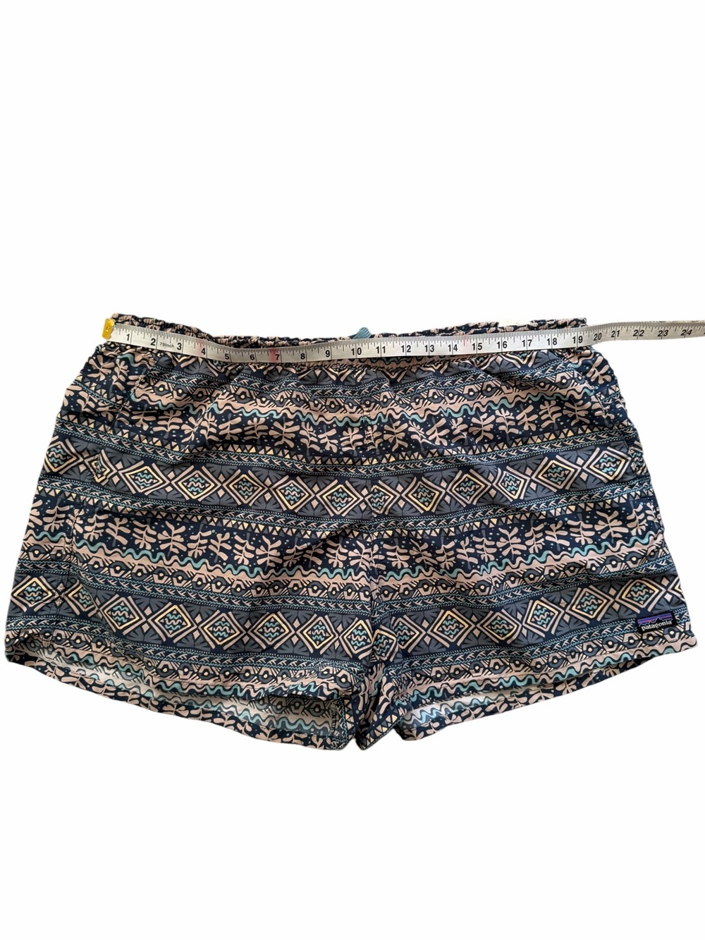 Patagonia Baggies Shorts in Mangrove Tiki Tidepool Blue Size XXL - Picture 6 of 7